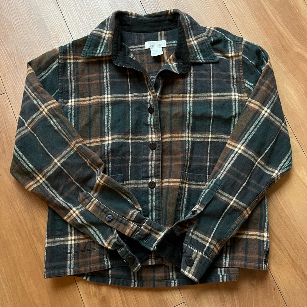Cropped Flannel Top